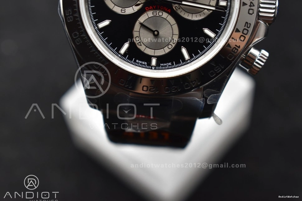 Best 794 Daytona SS SH4131 on Dial Silver 126509 V Bracelet QF Edition 1:1 Black Classic 0803